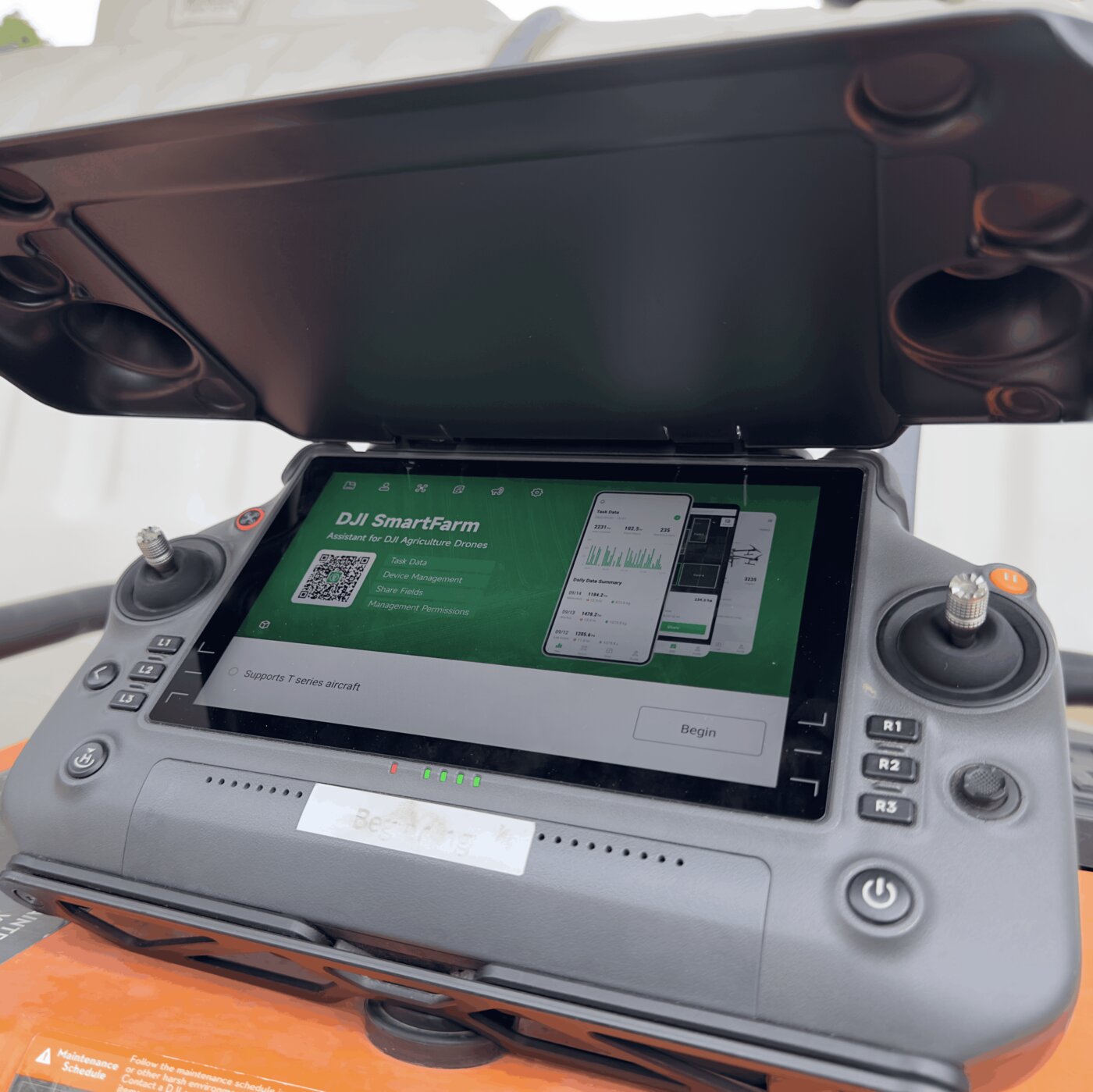 Agras RC Plus Remote Controller Screen Protector & Cover (nuWay Logo)